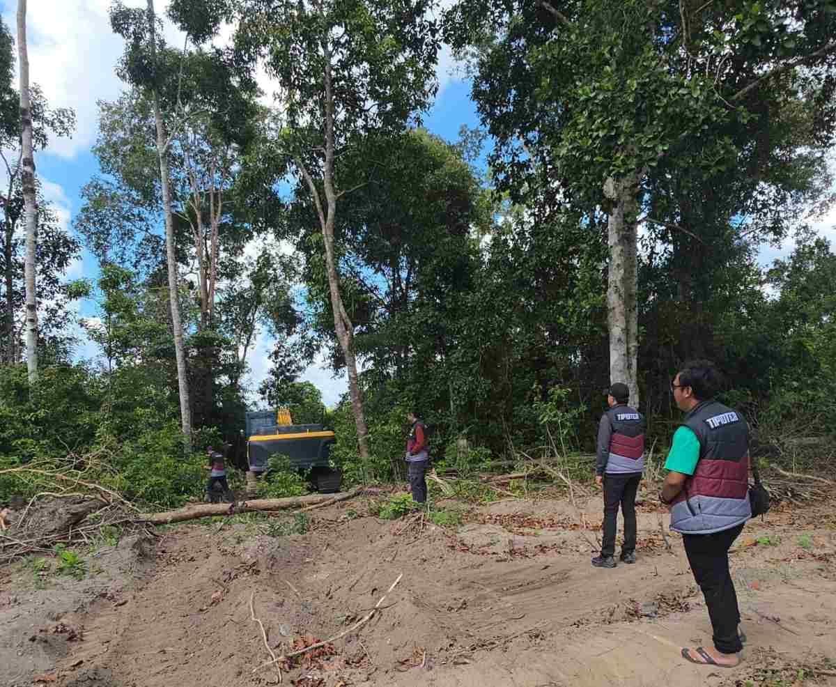 Ditreskrimsus Polda Babel dan BPKH Temukan Aktivitas Tambang Ilegal Di Kawasan Hutan Produksi