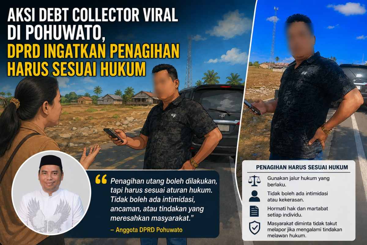 Aksi Debt Collector Viral di Pohuwato, DPRD Ingatkan Penagihan Harus Sesuai Hukum