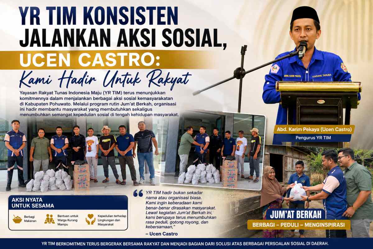 YR TIM Konsisten Jalankan Aksi Sosial, Ucen Castro: Kami Hadir Untuk Rakyat