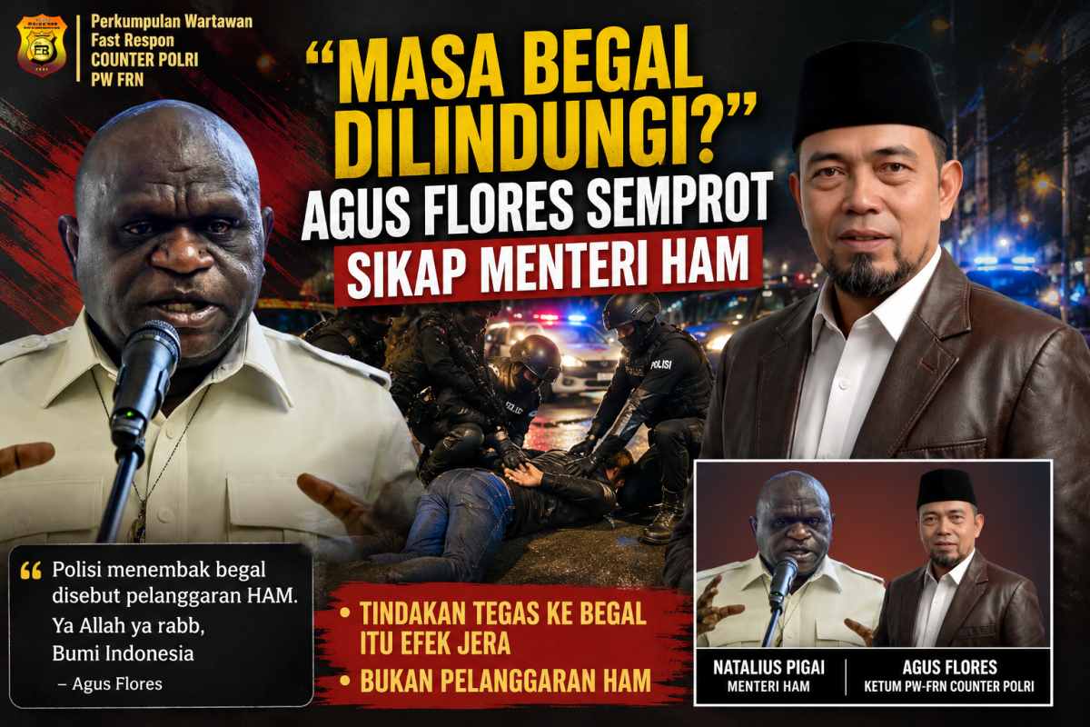 Agus Flores: Tindakan Tegas Polisi Terhadap Begal Bukan Pelanggaran HAM