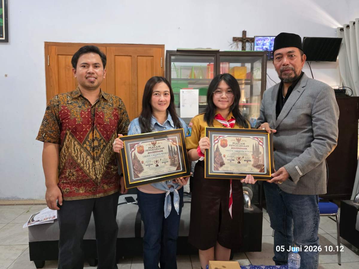 Ketum Fast Respon Counter Polri Apresiasi Dua Srikandi Banyuwangi Peraih Prestasi Musik Internasional di SMPK Santo Yusup