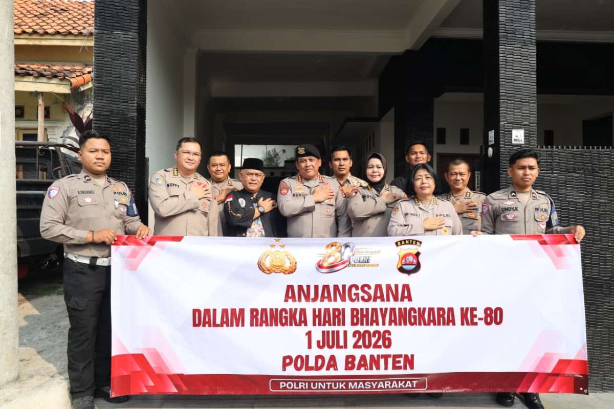Sambut Hari Bhayangkara Ke-80, Polda Banten Anjangsana ke Purnawirawan Polri