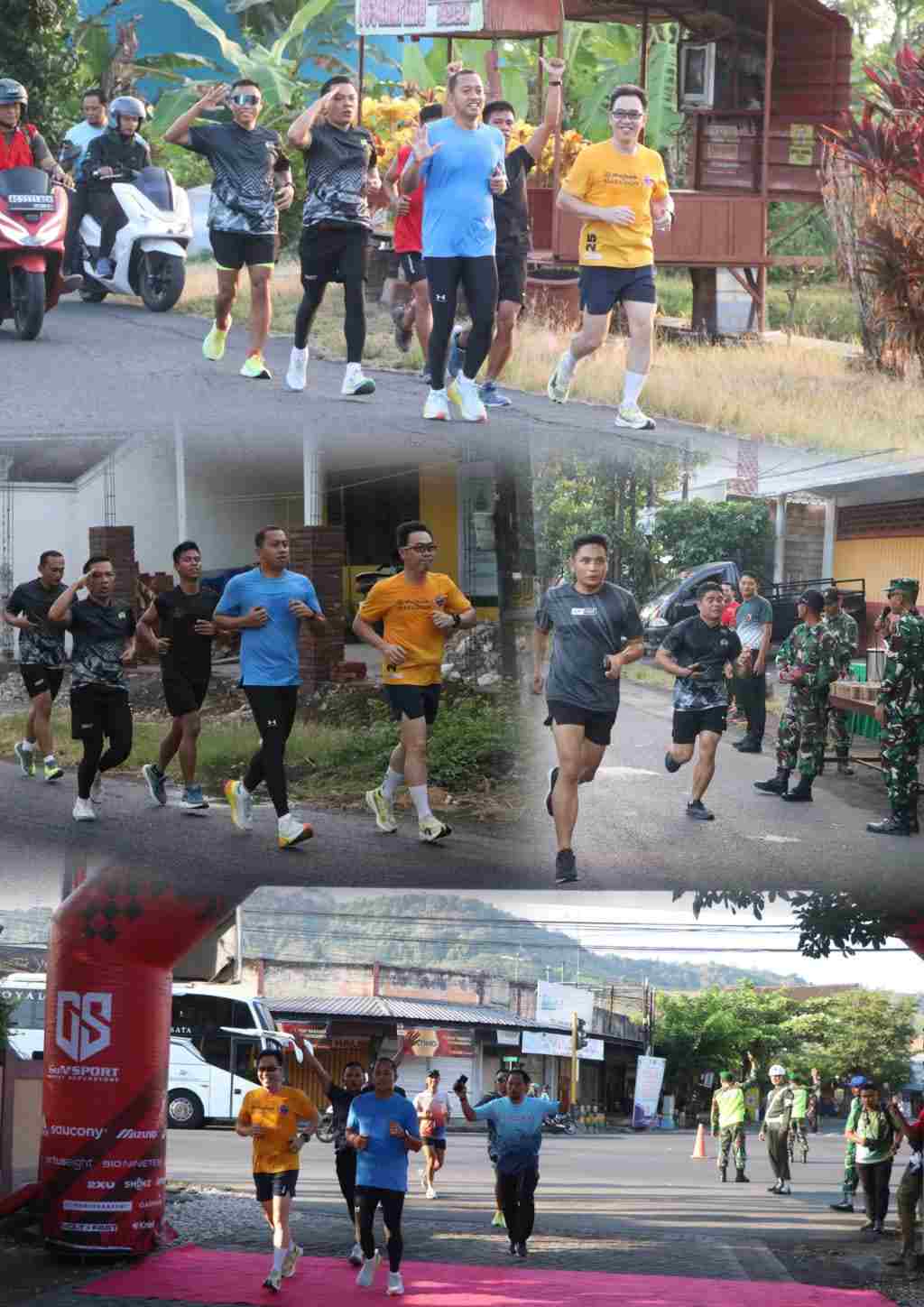 Dandim Tulungagung Pimpin Prajurit Fun Run 15 Km