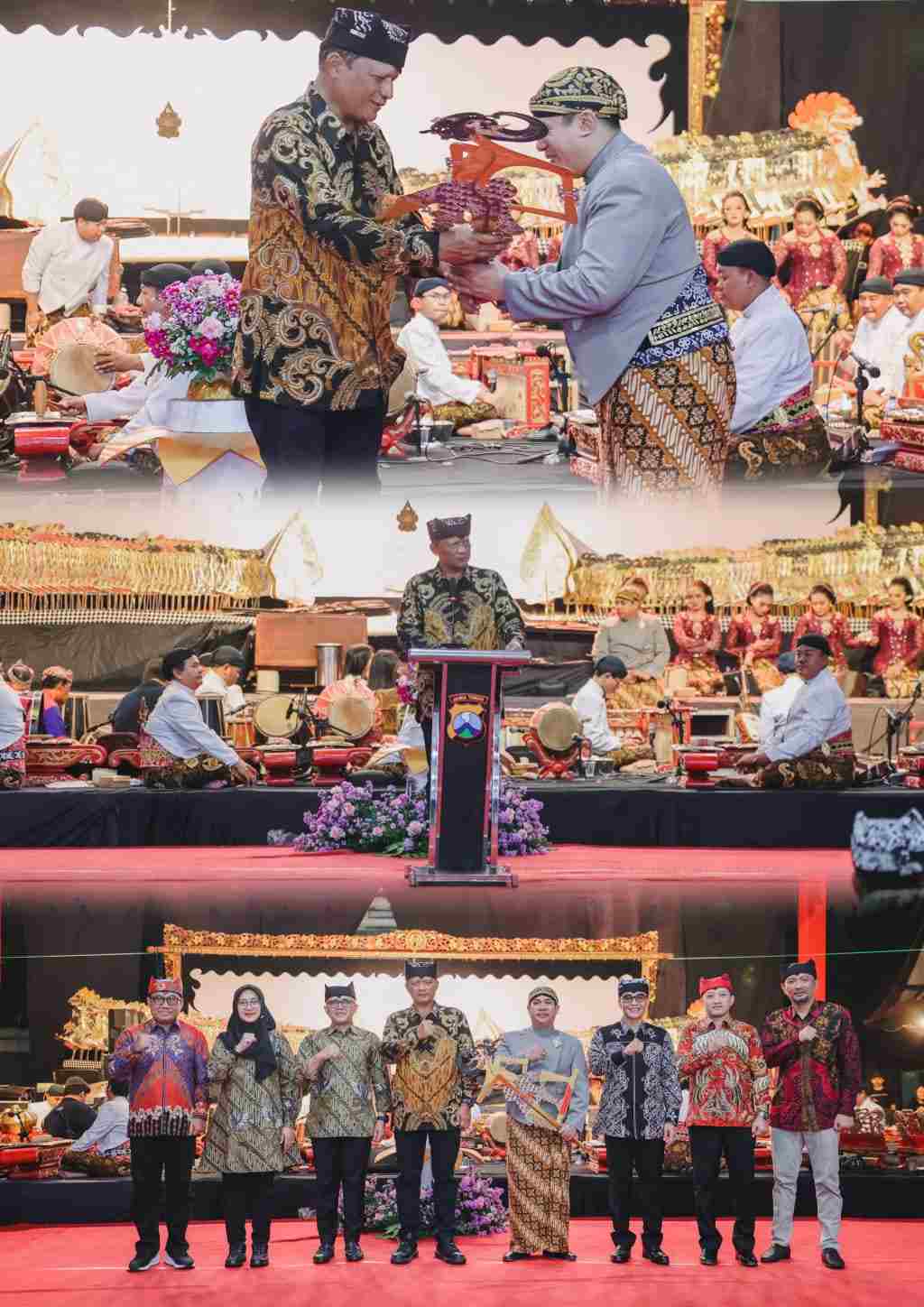 Kapolda Jatim Gaungkan Semangat Jogo Jawa Timur di Pagelaran Wayang Kulit Hari Bhayangkara ke - 80